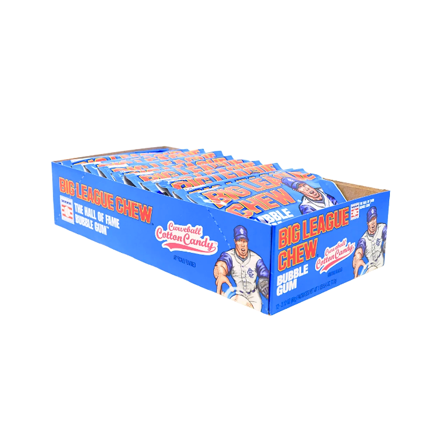 Big League Chew Gum- Curveball Cotton Candy - 12ct