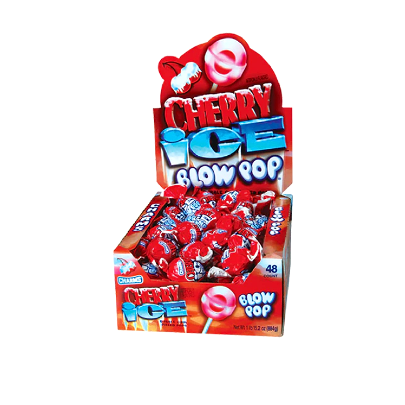 Charms Blow Pop - Cherry Ice - 48ct