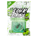 Sour Strips Candy Peg Bag - Green Apple - 97g -12ct