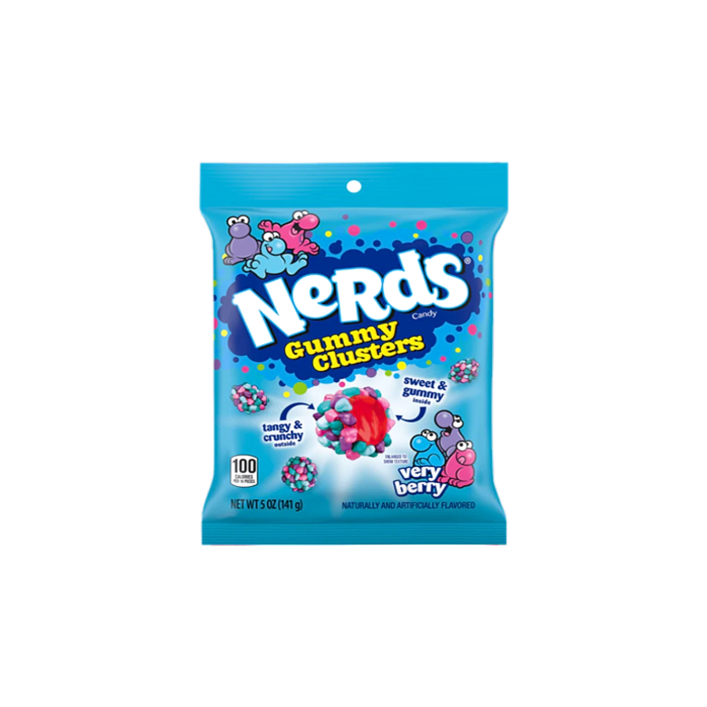 Nerds Gummy Clusters Peg Bags - Very Berry - Small - 86g - 12ct