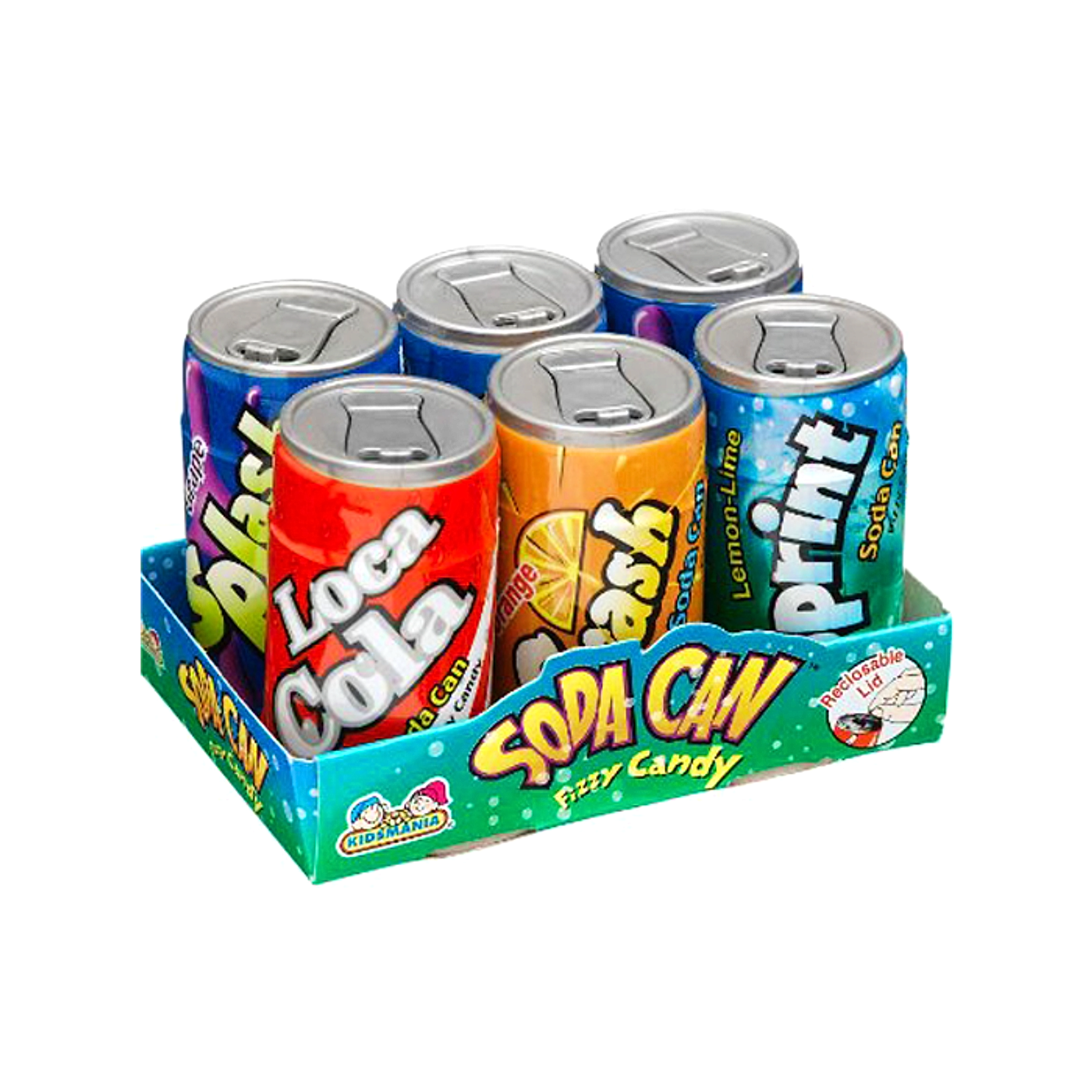 Soda Can Fizzy Candy 42g - 12ct