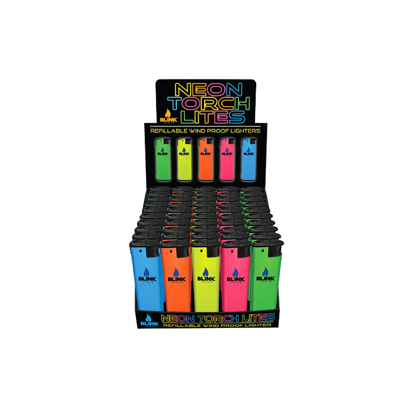 Blink - Neon Torch Lighters - 50ct