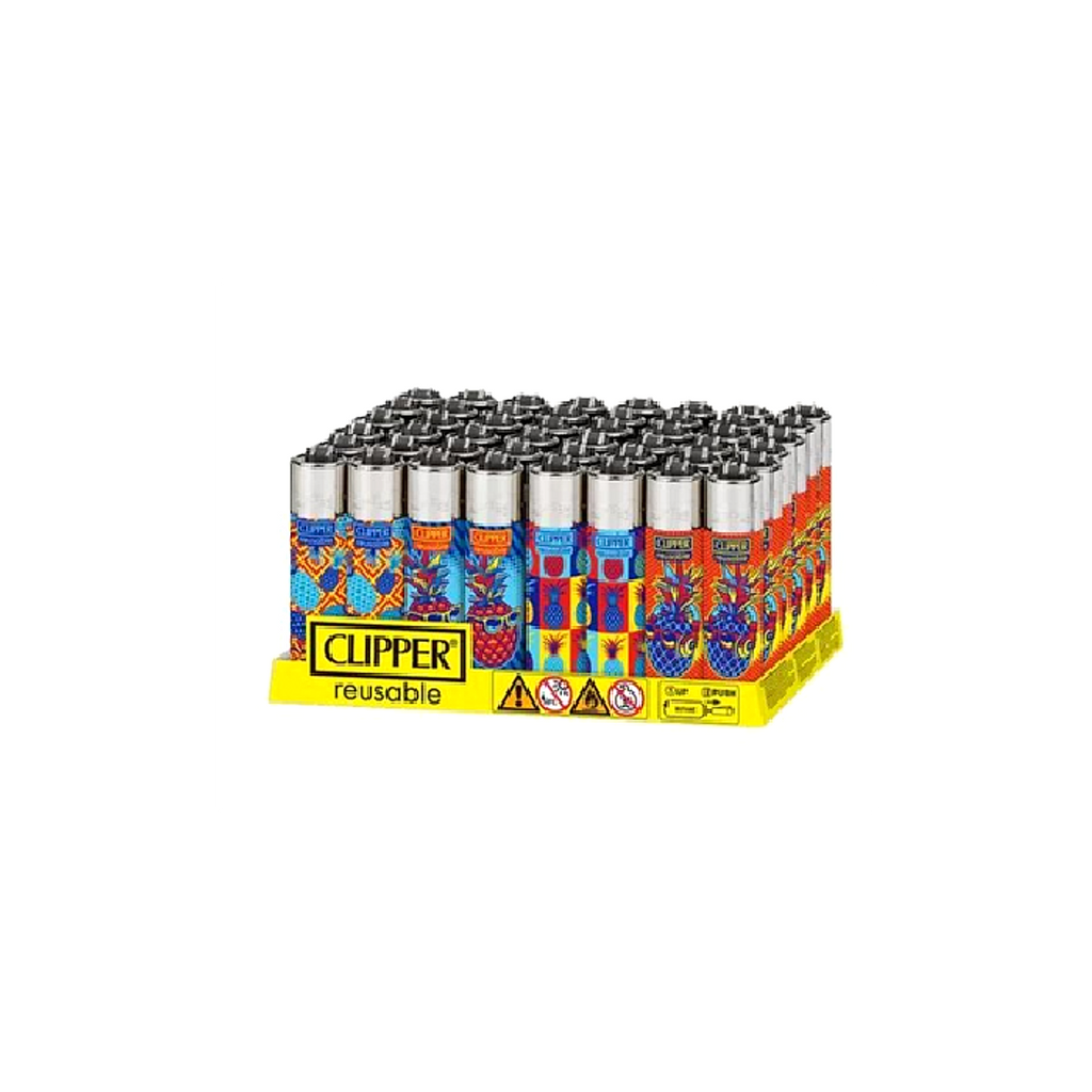 Clipper Hippie Pineapple Lighters- 48ct