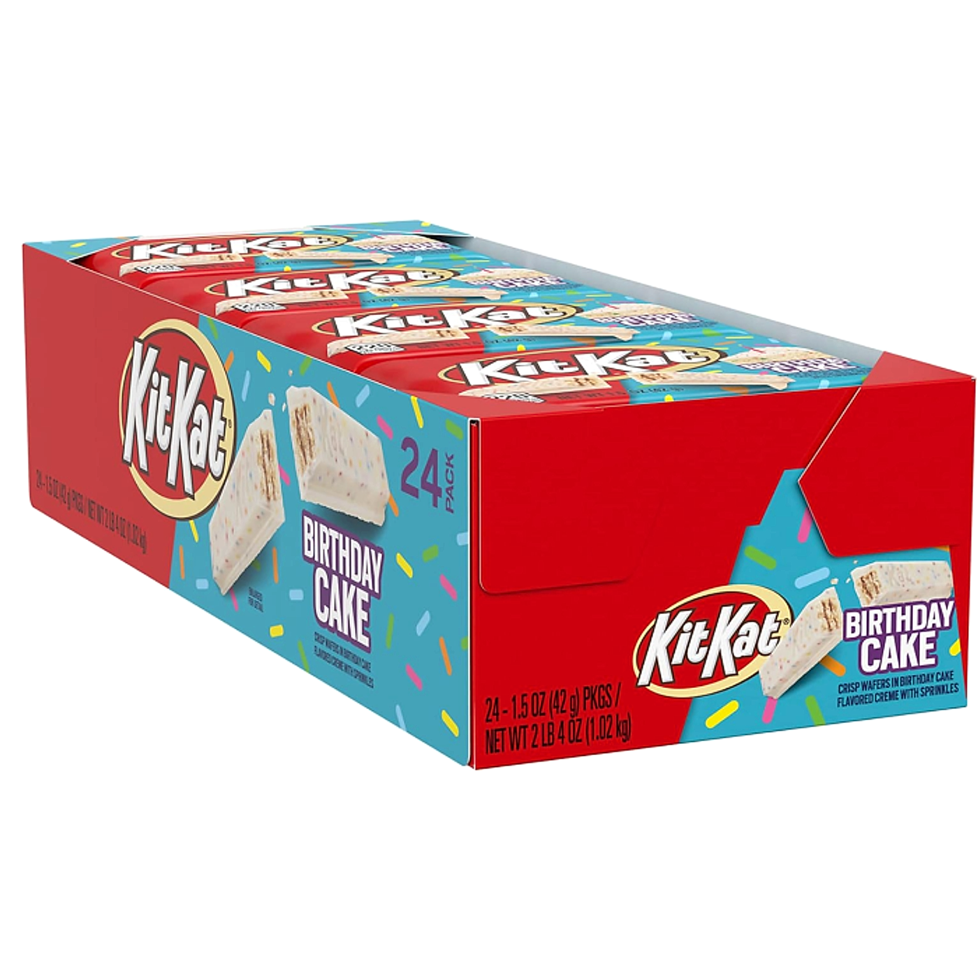 Kitkat Standard Bar - Birthday Cake - 42g -24ct