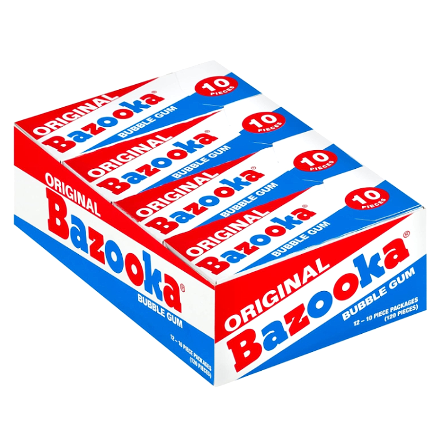 Bazooka Bubble Gum- Original 12ct/10pc