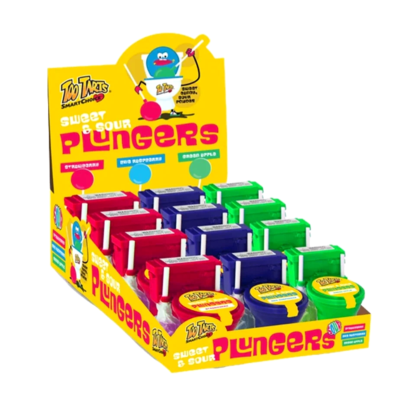 Too Tarts Sweet & Sour Plungers Candy 20g - 12ct