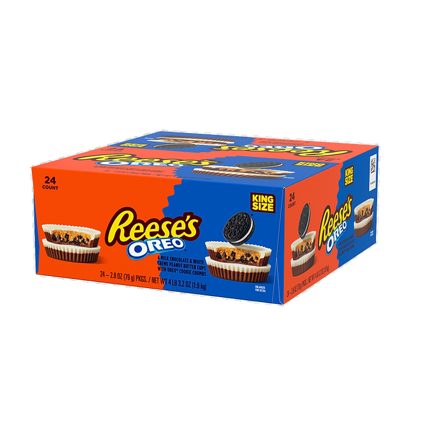 Reese's Oreo Milk Chocolate Peanut Butter Cups - King Size - 24ct