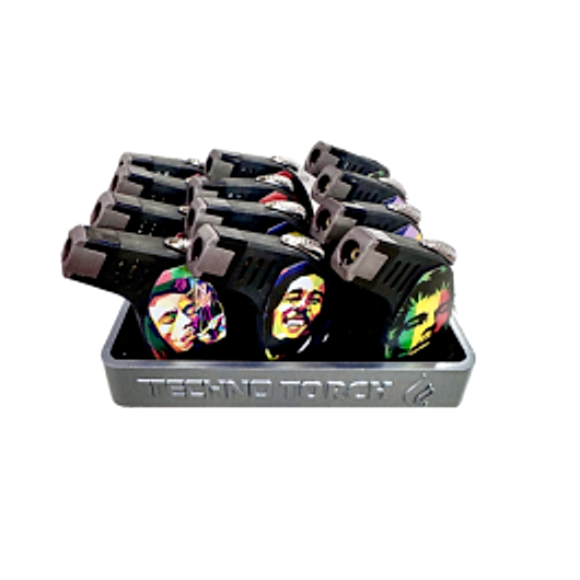 Techno Big Man Slant Torch Lighter - 12ct