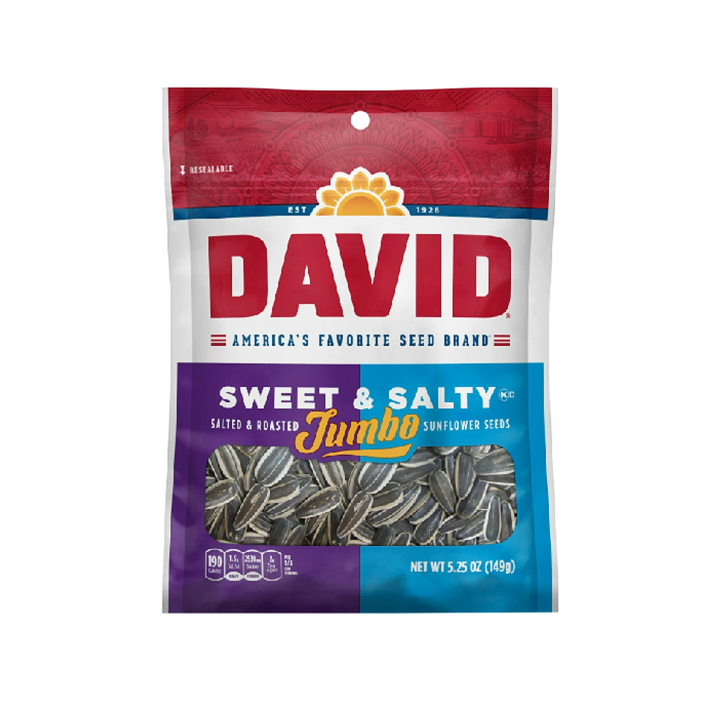 David Jumbo Seeds 149g - Sweet & Salty - 12ct