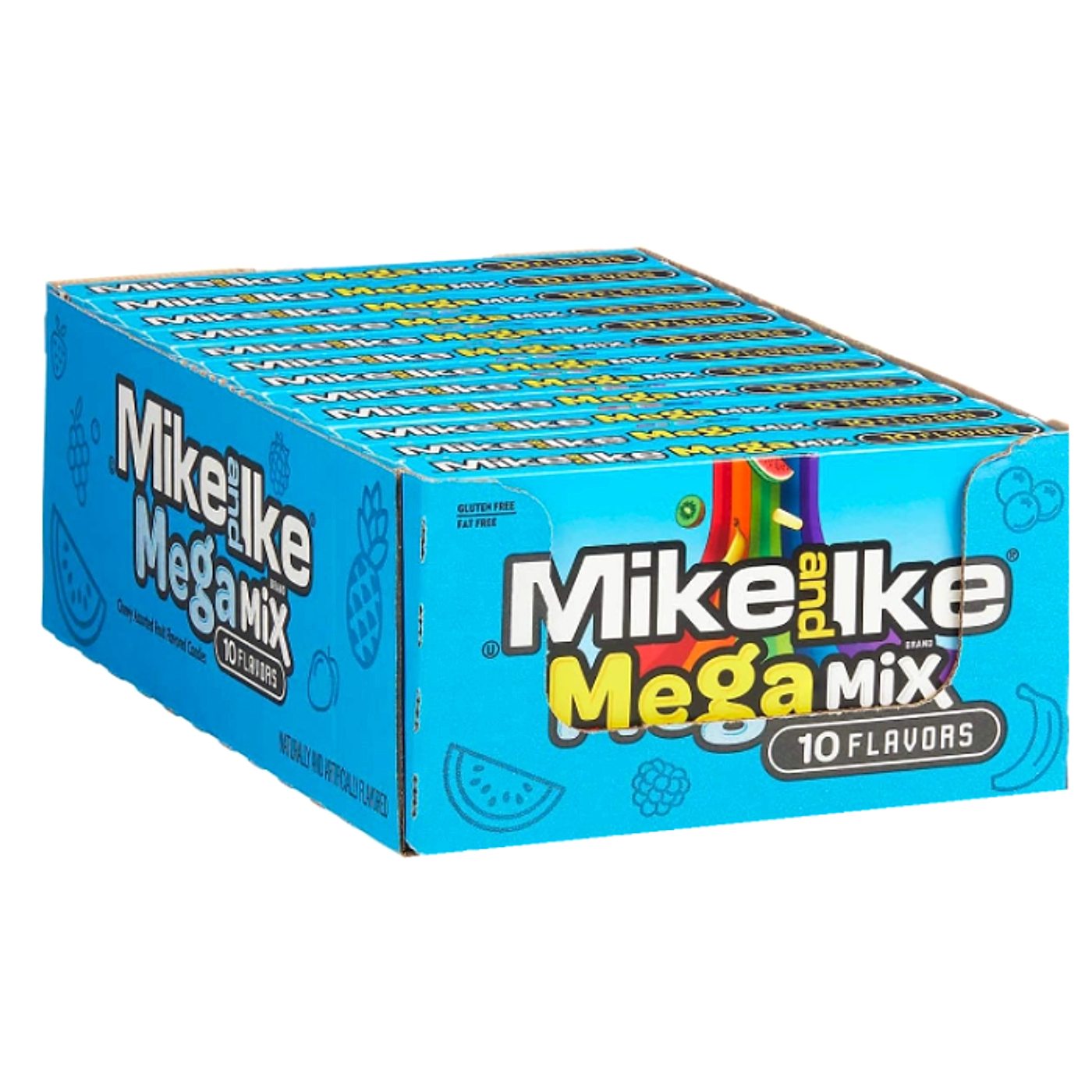 Mike and Ike Flavoured Candy Theatre Box - Mega Mix - 120g -12ct