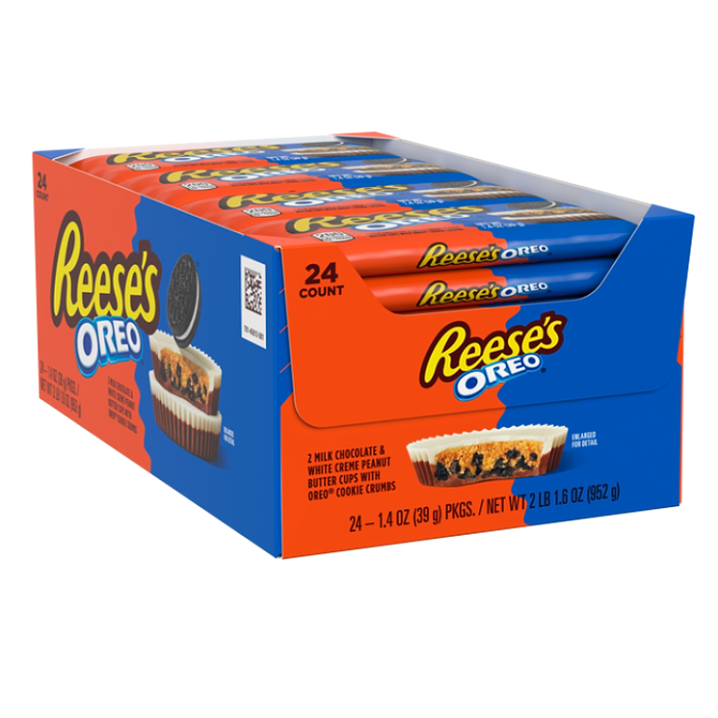 Reese's Oreo Milk Chocolate Peanut Butter Cups - 952g - 24ct