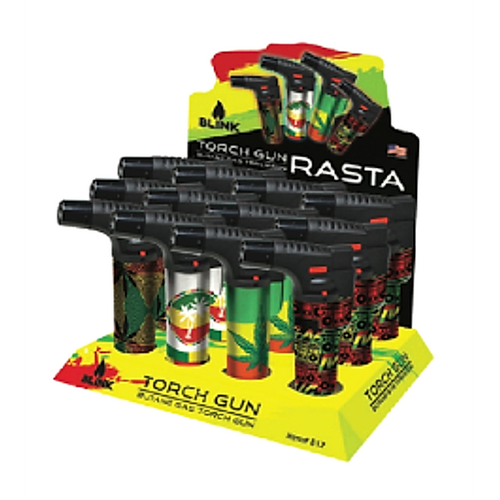 Blink Torch Gun - Rasta- 12ct