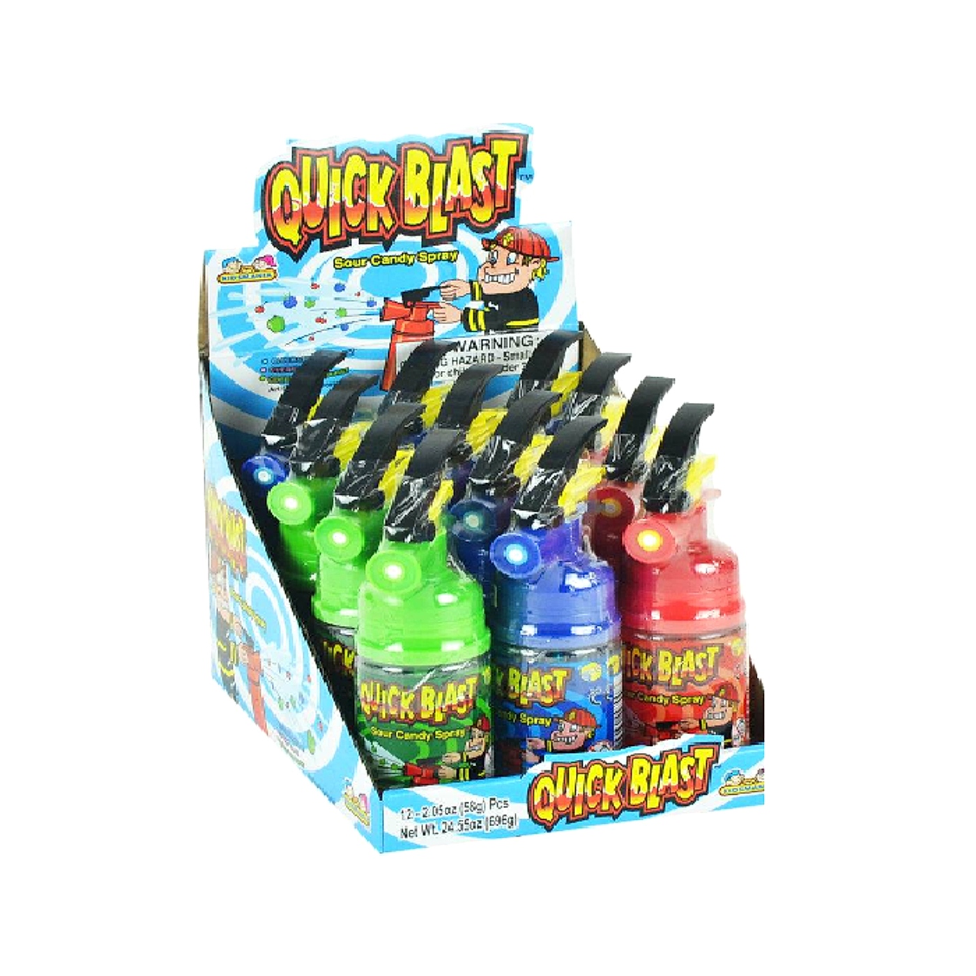 Quick Blast Sour Candy Spray 59g - 12ct