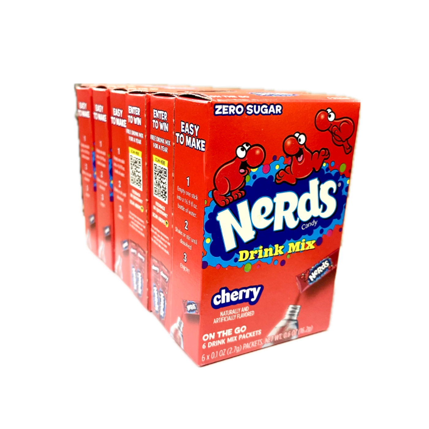 Nerds Zero Sugar Drink Mix- Cherry - 6ct/6pk