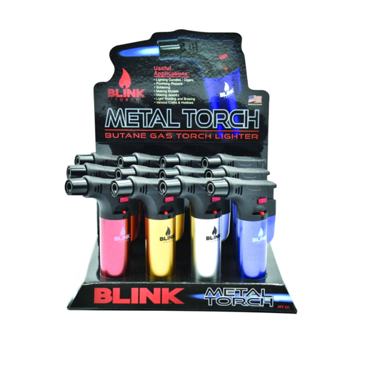 Blink Torch Lighter- Metal Torch- 12ct