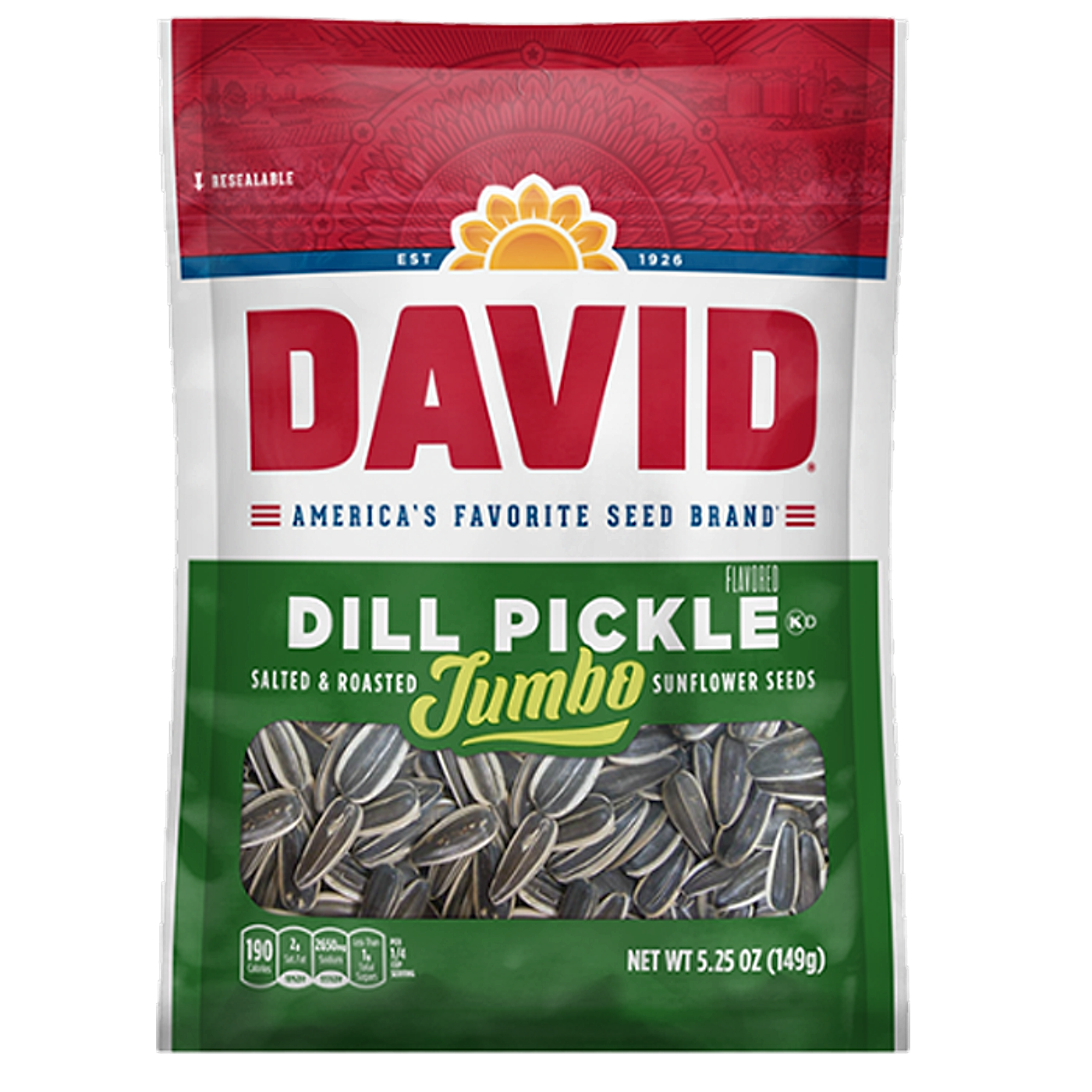David Jumbo Seeds 149g - Dill Pickle  - 12ct