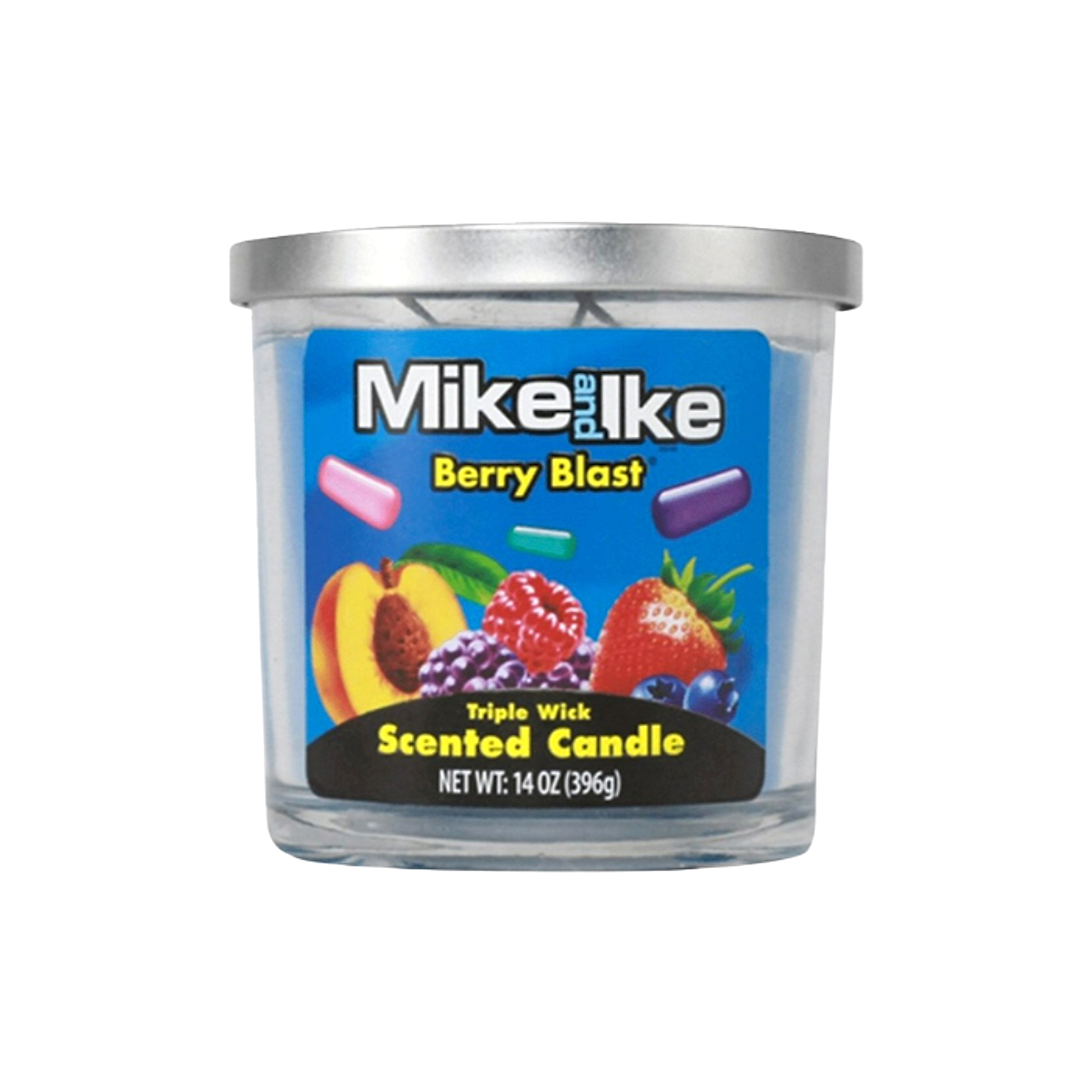 Mike and Ike Berry Blast 3 Wick Scented Candle - 14oz