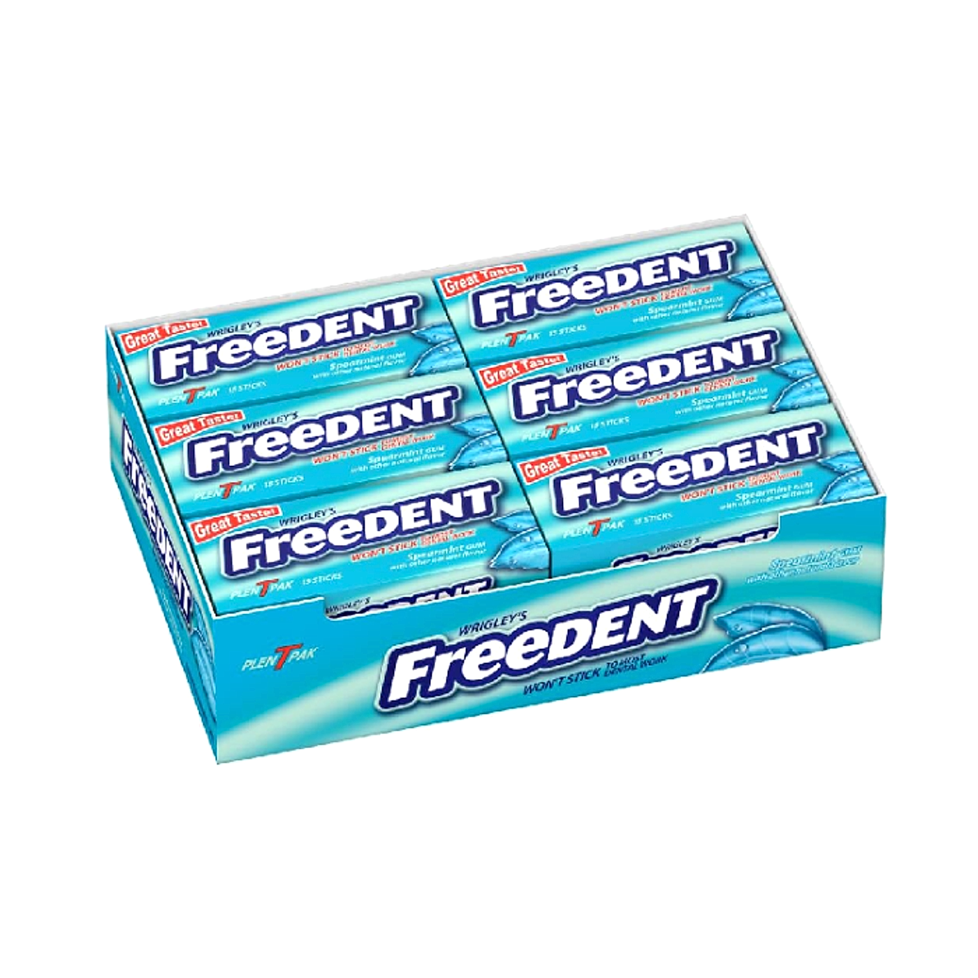 Freedent Gum - Spearmint - 12ct