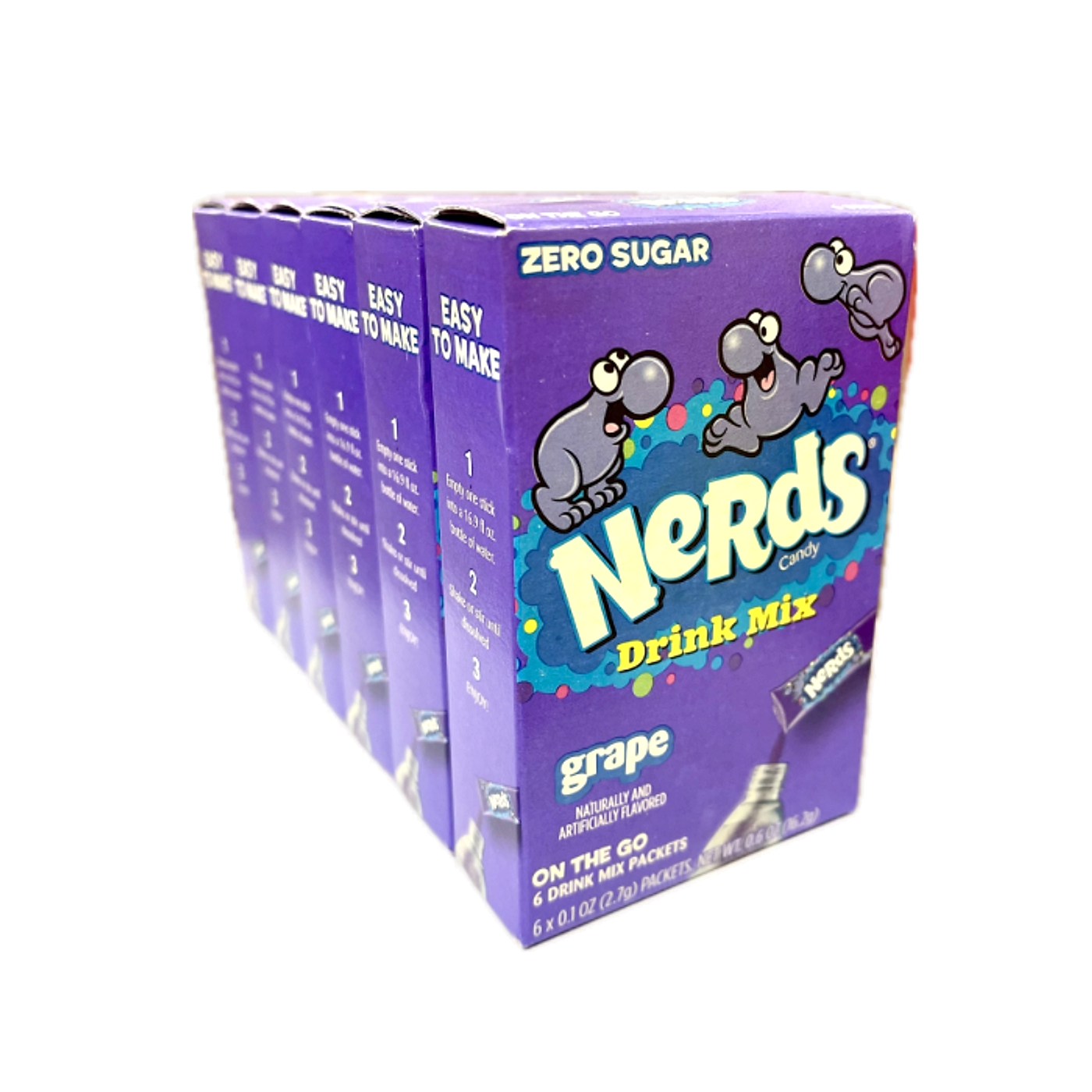 Nerds Zero Sugar Drink Mix- Grape - 6ct/6pk