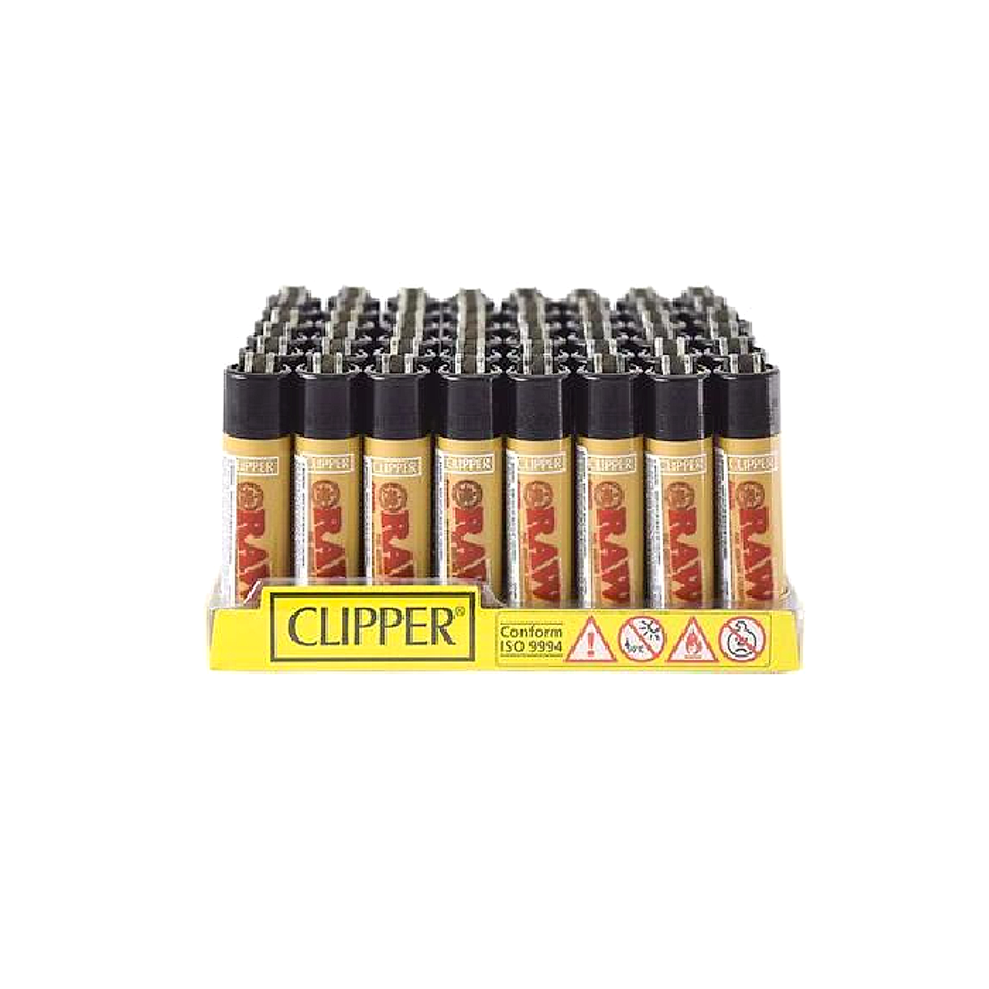 Clipper RAW Brown Series Lighters - 48ct