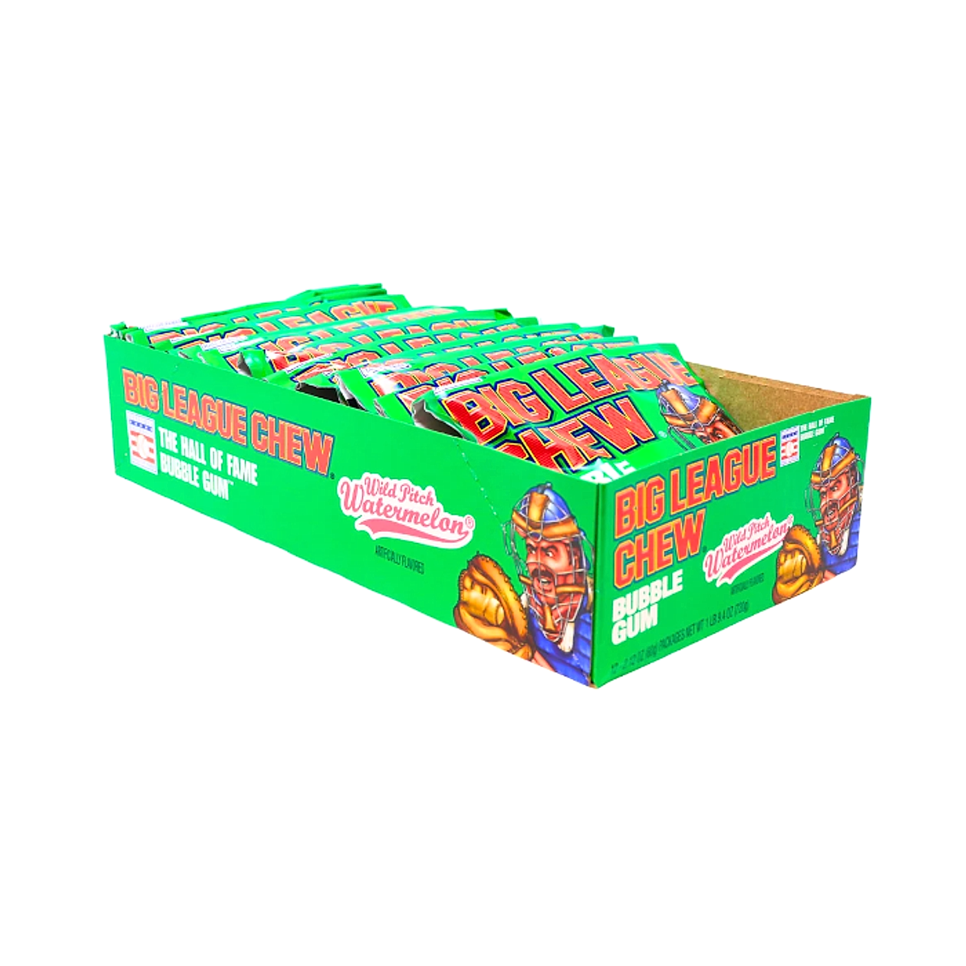 Big League Chew Gum- Wild Pitch Watermelon - 12ct