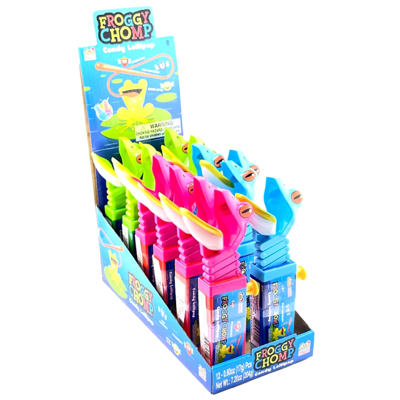 Froggy Chomp Candy Lollipop 17g - 12ct