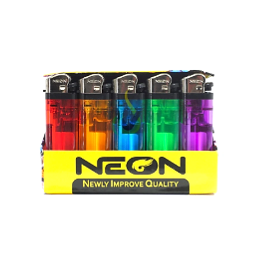 Neon Clear Lighters - 50ct
