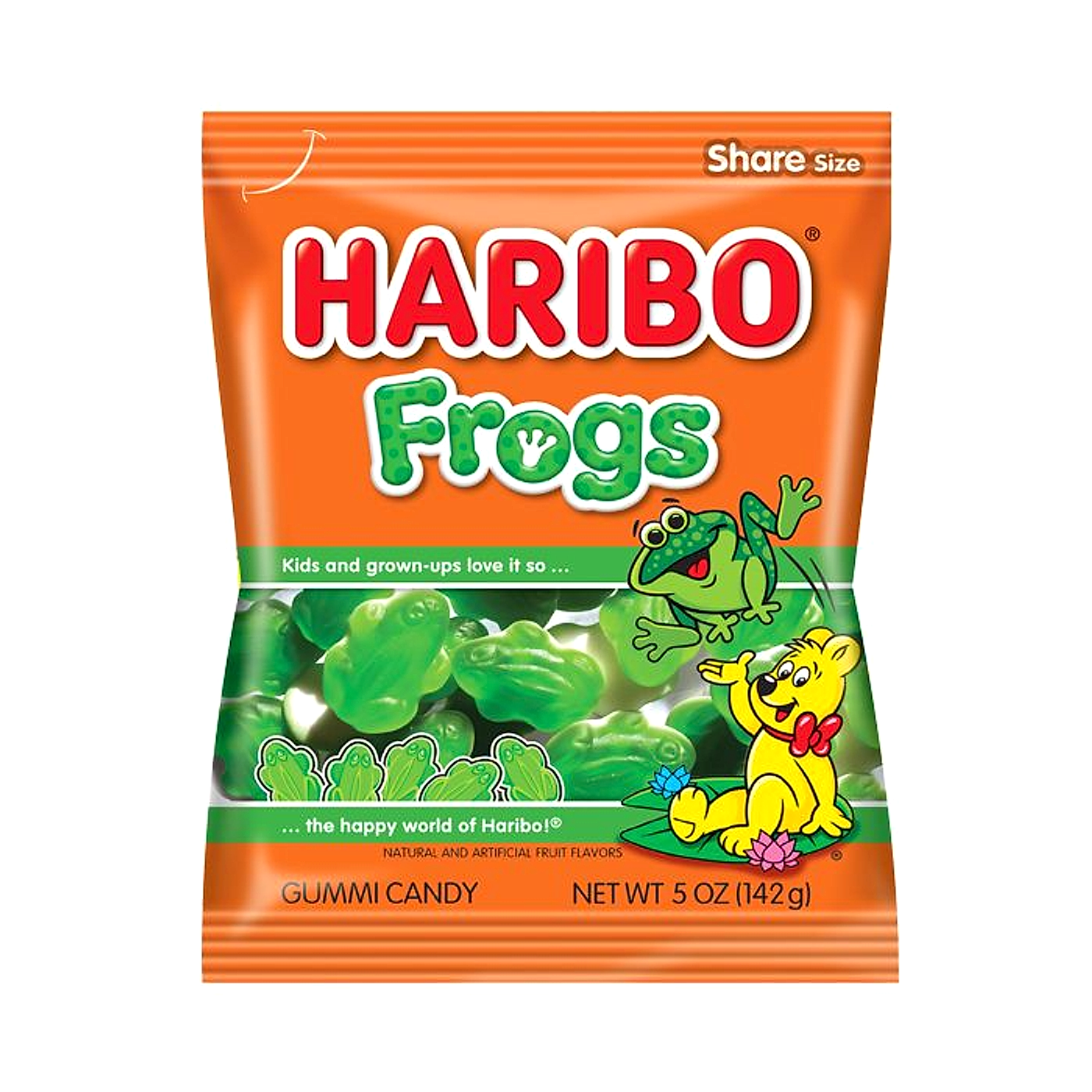Haribo Gummi Candy - Frogs - 142g -12ct