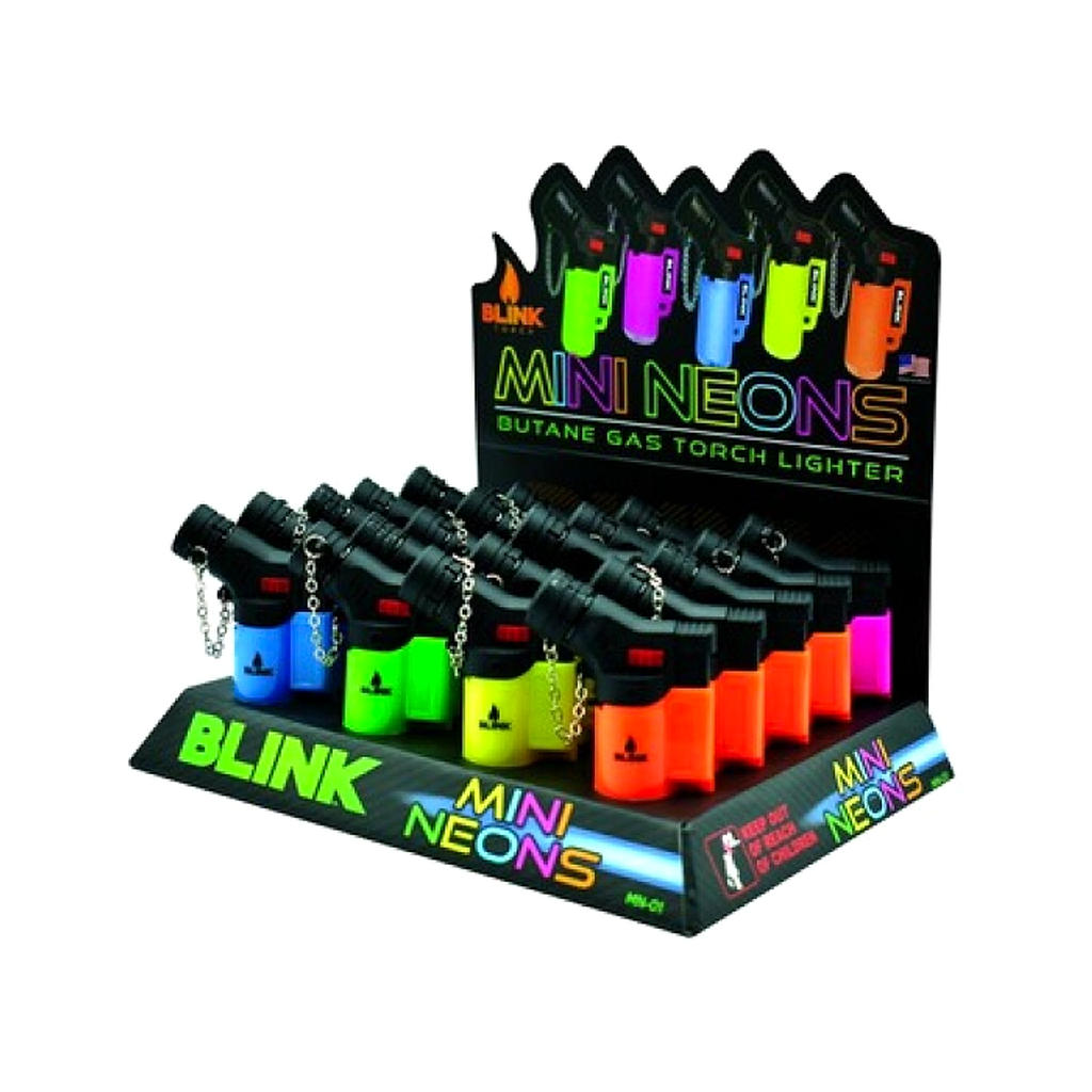 Blink Torch Lighter- Mini Neons- 20ct