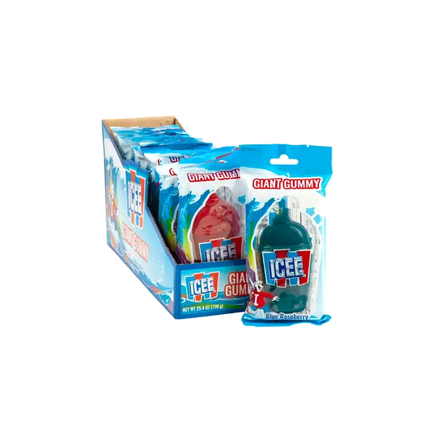 Icee Giant Gummy Candy 60g - 12ct