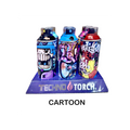 5" Techno Small Spray Can Torch Lighters - Cartoon - 6ct
