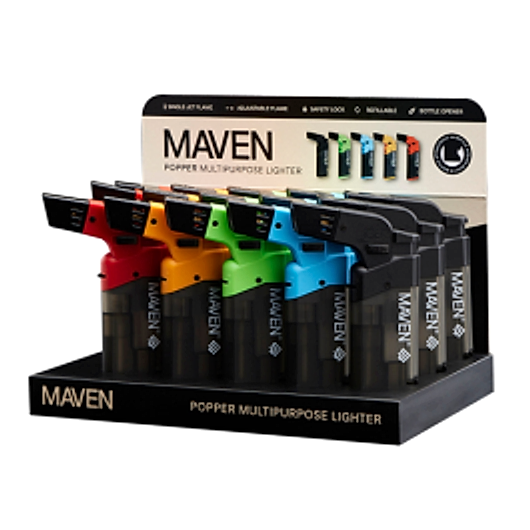 Maven Popper Multipurpose Lighter- 15ct