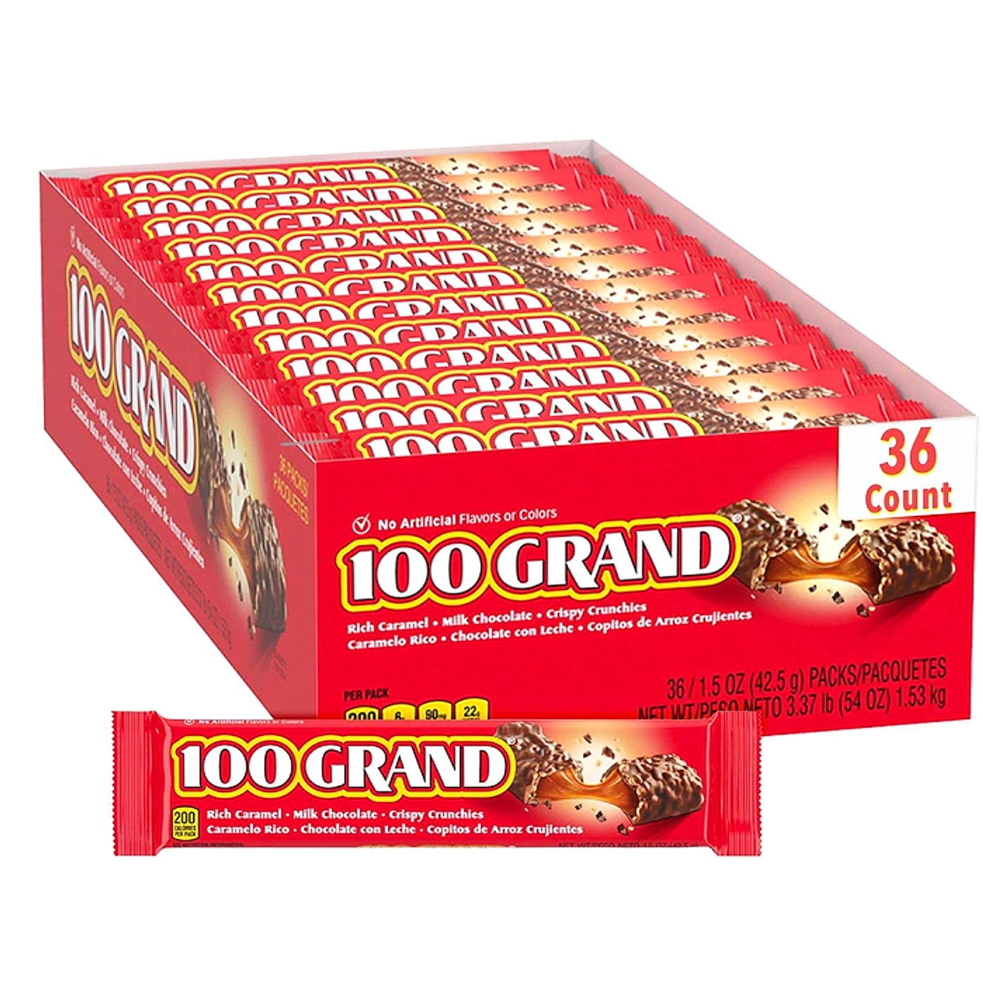 Nestle 100 Grand Candy Bar 42.5g - 36ct