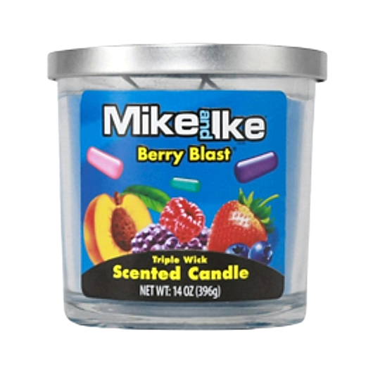 Mike and Ike Berry Blast 3 Wick Scented Candle - 14oz