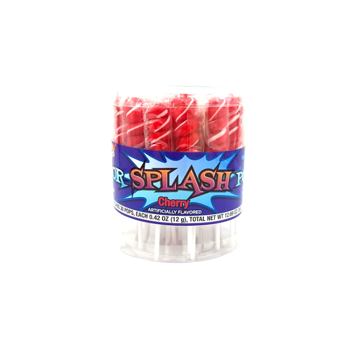 Color Splash Pops Tubes- Cherry - 12g -30ct