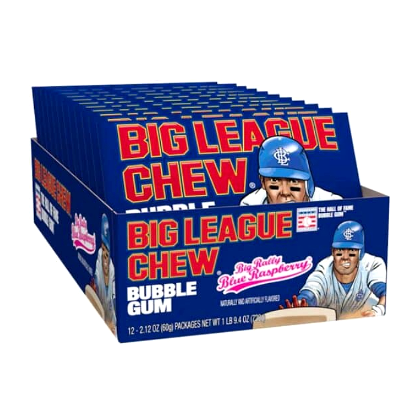 Big League Chew Gum- Blue Raspberry - 12ct