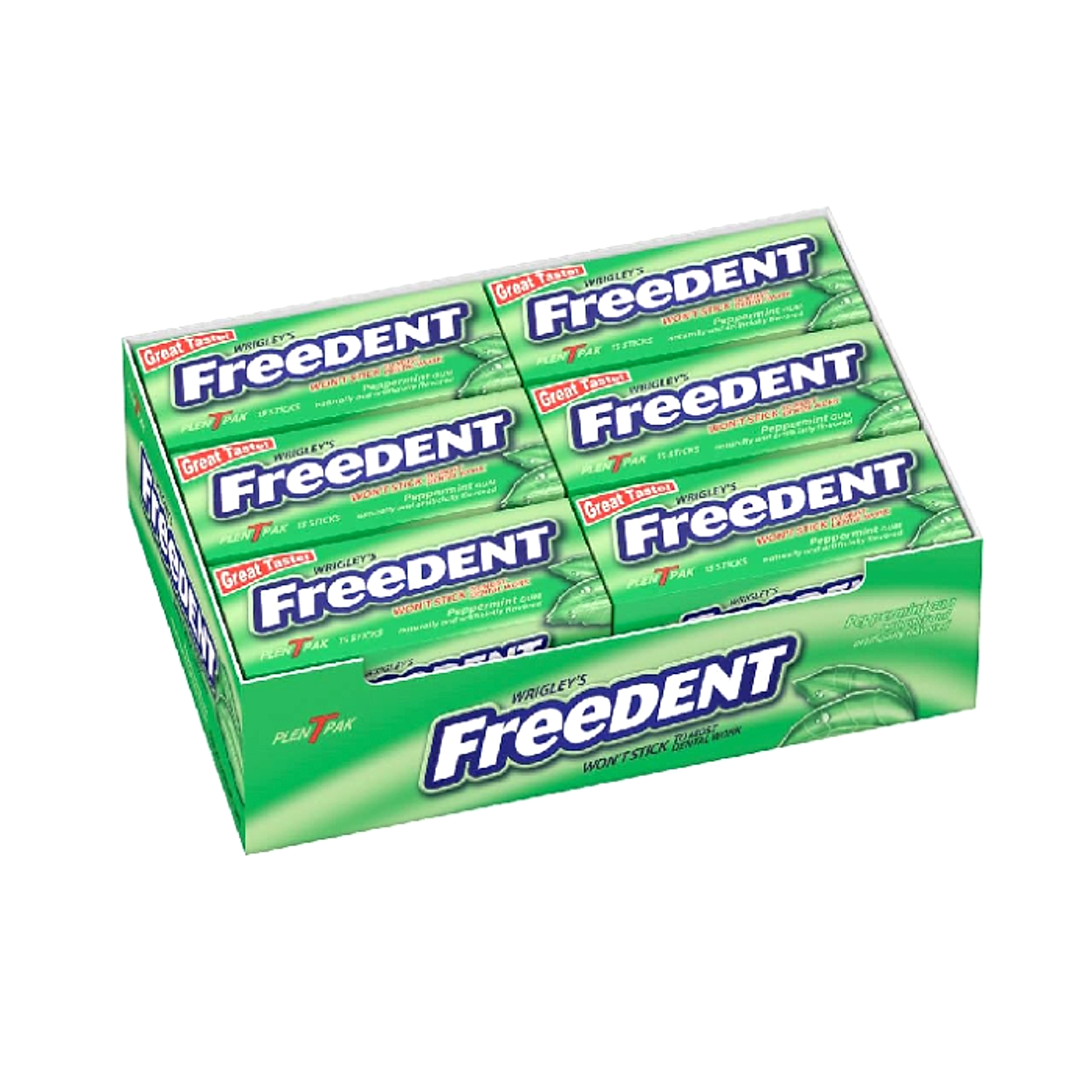 Freedent Gum - Peppermint - 12ct