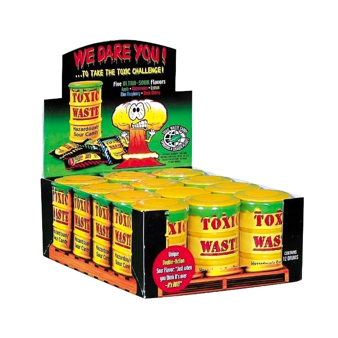 Toxic Waste Sour Drum Candy 49g - 12ct