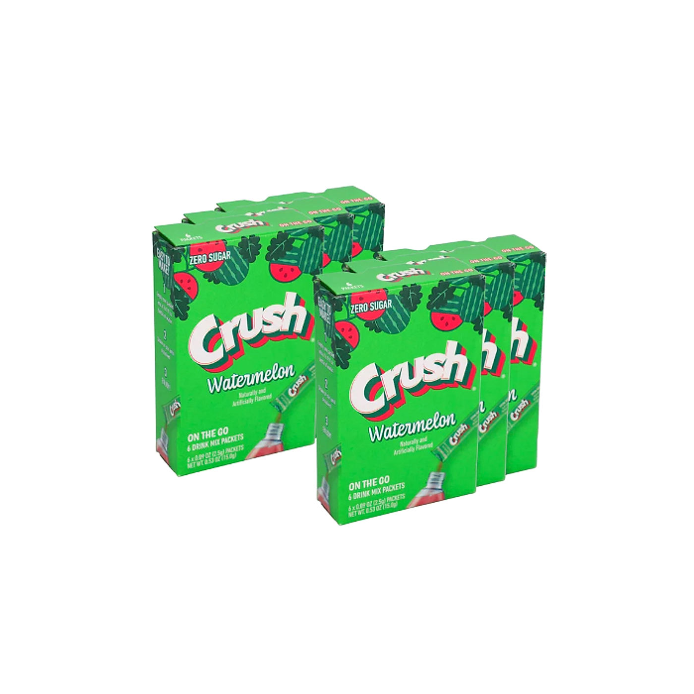 Crush Power Drink Mix- Watermelon - 6ct/6pk
