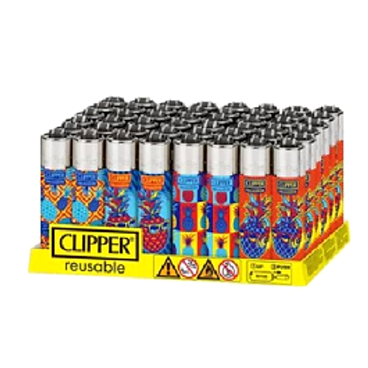 Clipper Hippie Pineapple Lighters- 48ct