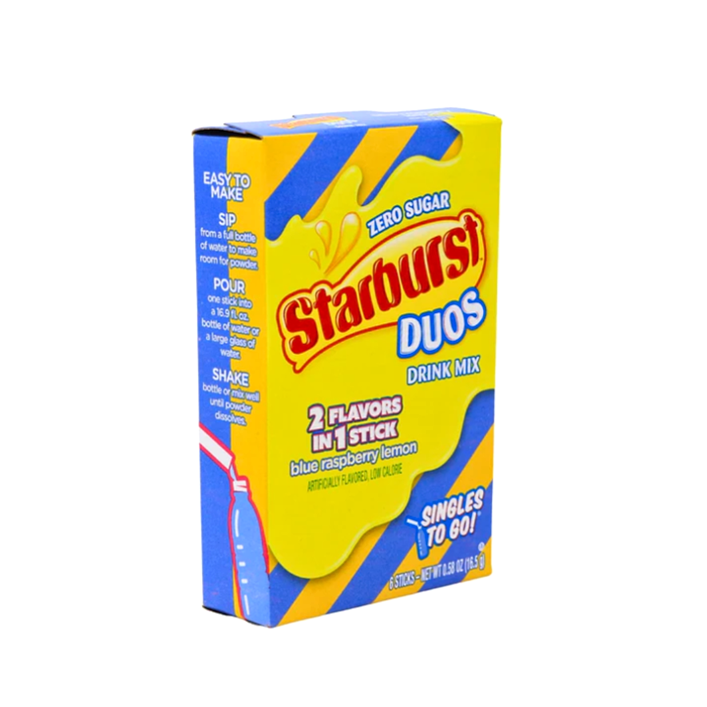 Starburst Zero Sugar Drink Mix- Duos - 6ct/6pk