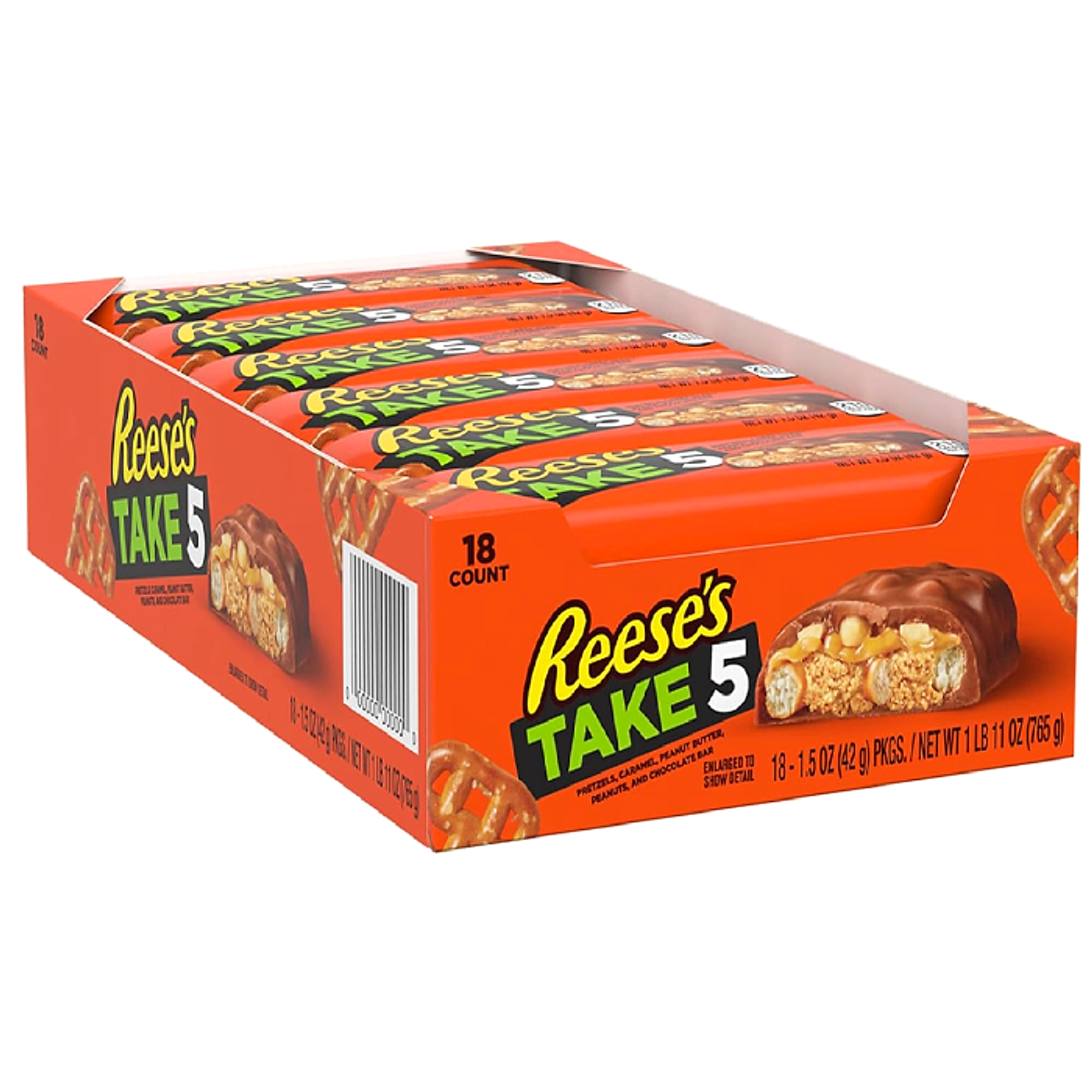 Reese's Take 5 King Size Bar 64g - 18ct
