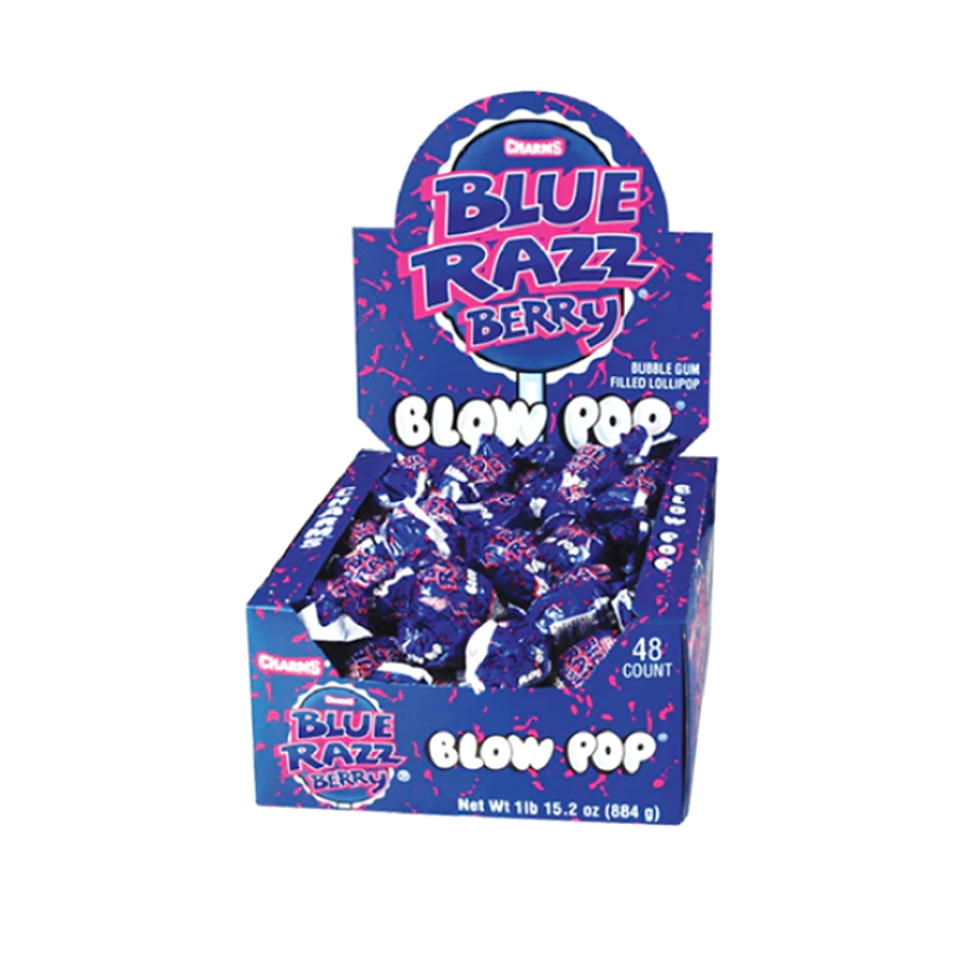Charms Blow Pop - Blue Razz - 48ct