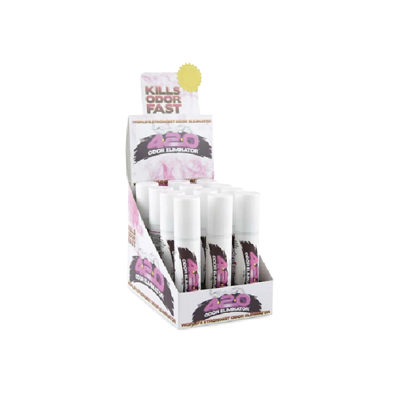 420 Odor Eliminator Sweet Vanilla Pink- 12ct