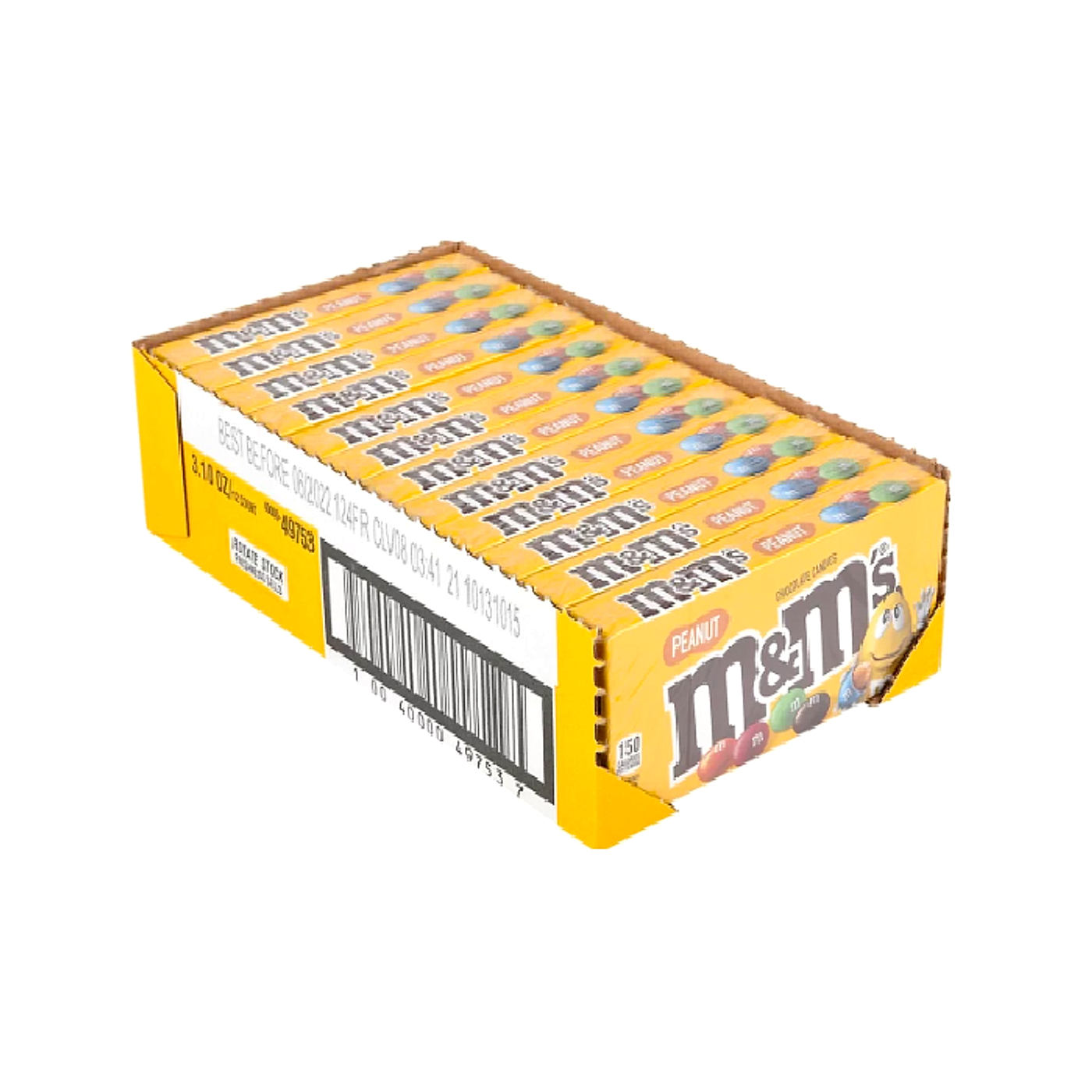 M&M Chocolate Candy Theater Box - Peanut - 88g -12ct