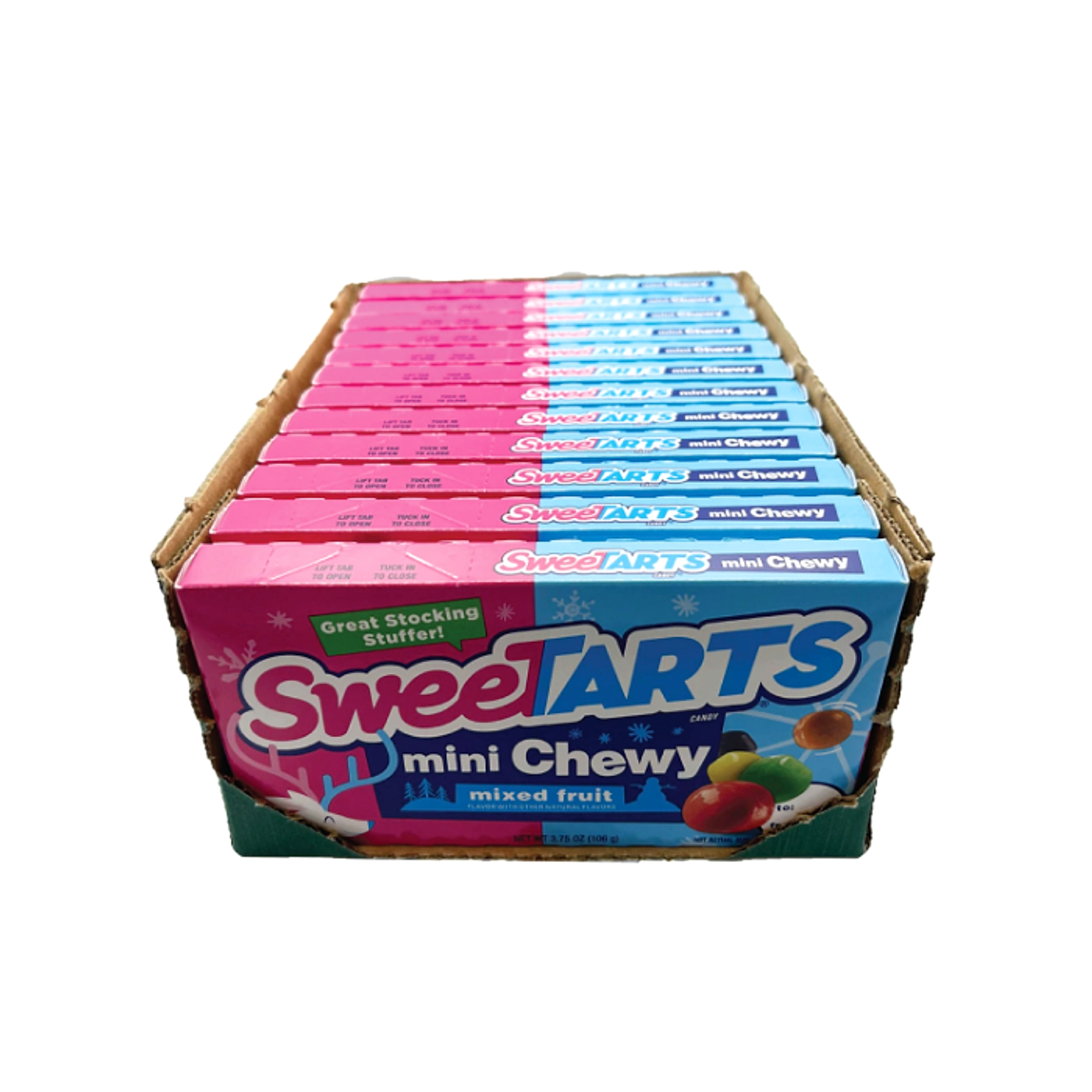 Sweetarts Mini Chewy Mixed Fruit Candy Theatre Box - 107g -12ct