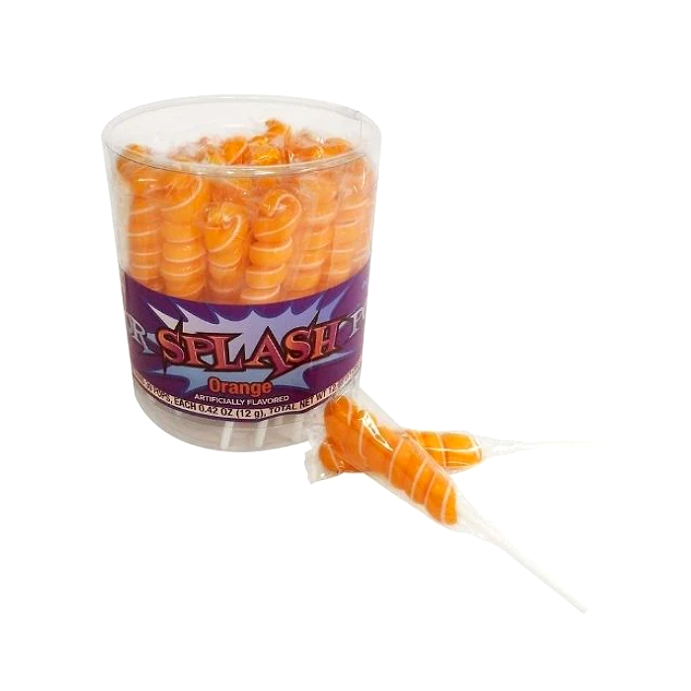 Color Splash Pops Tubes- Orange - 12g -30ct