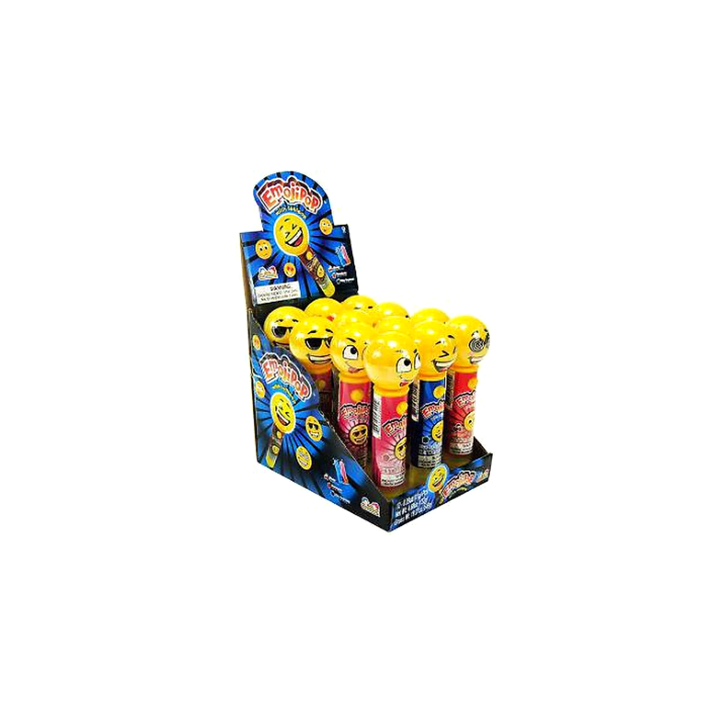Kidsmania Emoji Pop Candy 11g - 12ct