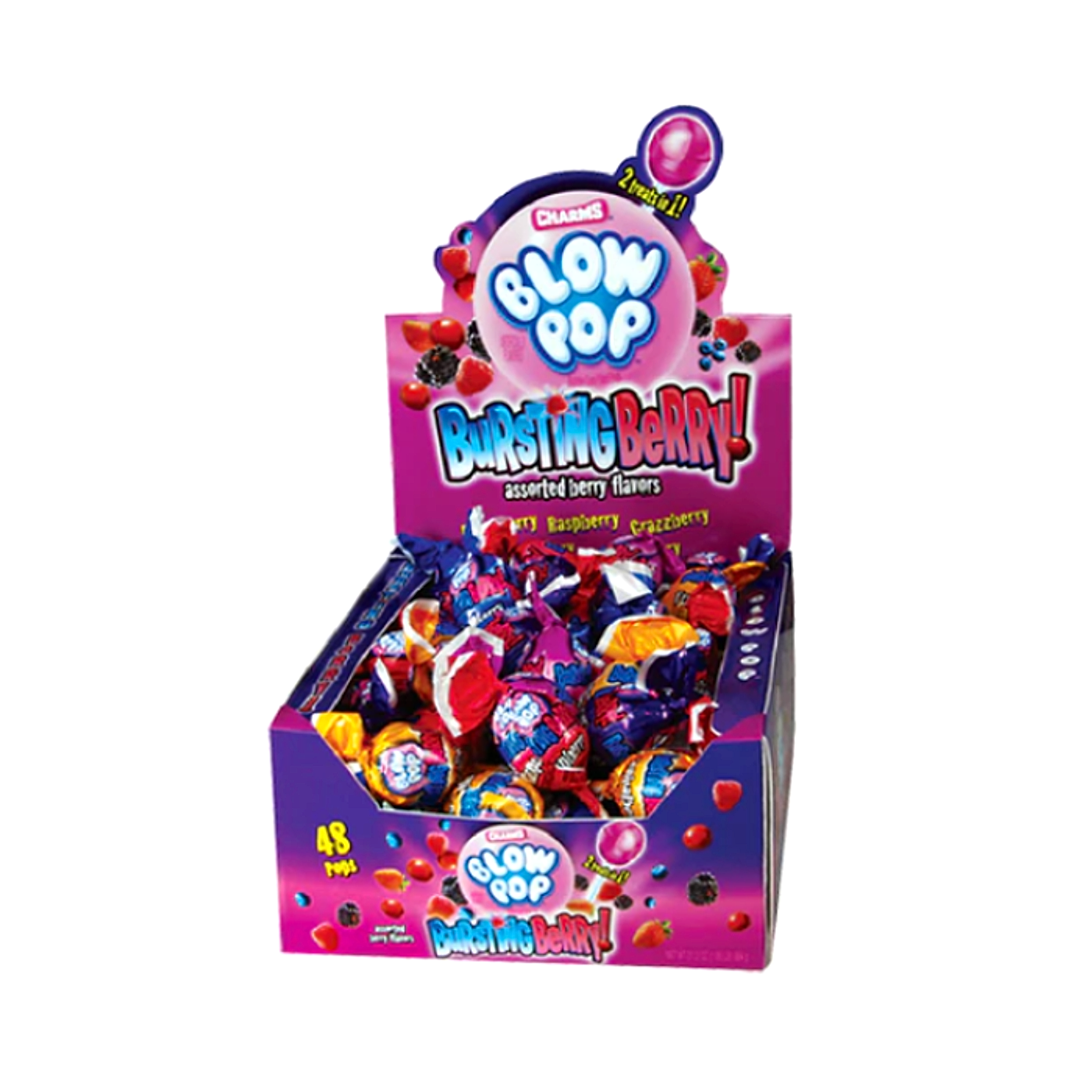 Charms Blow Pop - Bursting Berry - 48ct