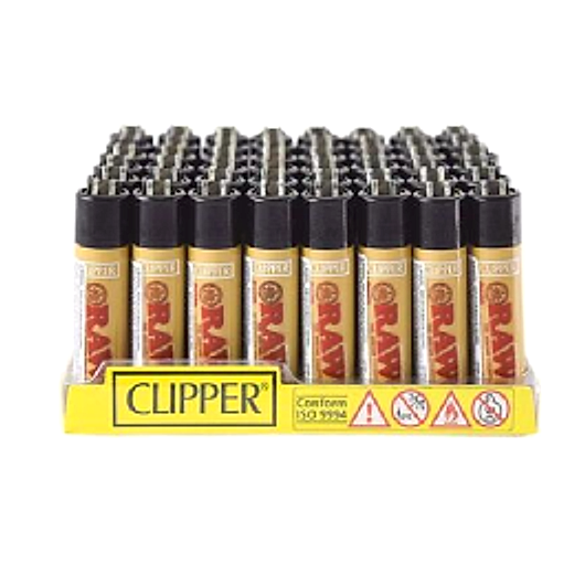 Clipper RAW Brown Series Lighters - 48ct